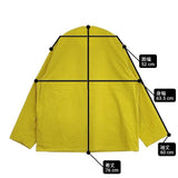 ORCIVAL コットンツイル ノーカラーシャツブルゾン 定価20350円 OR-B0421 サイズ4 長袖シャツ イエロー メンズ オーシバル/オーチバル【中古】6-0610M∞