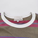 UNIVERSAL STYLE WEAR クラシック ボーダー Tee サイズXL 長袖Ｔシャツ カットソー ロンＴ ベージュ ピンク メンズ ユニバーサルスタイルウェア【中古】6-0512M♪