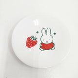 miffy 未使用品 フラワーミッフィー いちご プレート&ミトンセット 皿 ホワイト レディース ミッフィー【中古】6-0407G◎