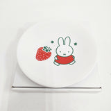 miffy 未使用品 フラワーミッフィー いちご プレート&ミトンセット 皿 ホワイト レディース ミッフィー【中古】6-0407G◎