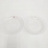 iittala 未使用品 カステヘルミ 17cm クリア 2枚セット 皿 クリア レディース イッタラ【中古】6-0407G◎