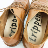 trippen フラットシューズ レザー 革 サイズ38 シューズ・靴 ブラウン レディース トリッペン【中古】6-0605G◎