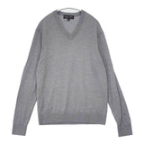 Brooks Brothers ハイゲージニット ウール サイズS Vネック セーター ニット グレー メンズ ブルックスブラザーズ【中古】6-0923T∞