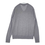 Brooks Brothers ハイゲージニット ウール サイズS Vネック セーター ニット グレー メンズ ブルックスブラザーズ【中古】6-0923T∞