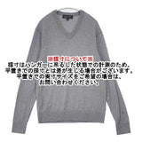 Brooks Brothers ハイゲージニット ウール サイズS Vネック セーター ニット グレー メンズ ブルックスブラザーズ【中古】6-0923T∞