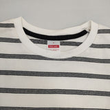 niko and... フレンチスリーブ ボーダー Ｔシャツ カットソー ホワイト ブラック レディース ニコアンド【中古】6-0608S∞