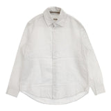 ARTS&SCIENCE 023-06SS-038 コットンリネン 長袖シャツ ライトグレー レディース アーツ&サイエンス【中古】6-0712M∞