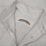 ARTS&SCIENCE 023-06SS-038 コットンリネン 長袖シャツ ライトグレー レディース アーツ&サイエンス【中古】6-0712M∞