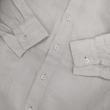 ARTS&SCIENCE 023-06SS-038 コットンリネン 長袖シャツ ライトグレー レディース アーツ&サイエンス【中古】6-0712M∞