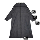 中川政七商店 綿ウール接結のロングワンピース プルオーバー ワンピース チャコールグレー レディース 中川政七商店【中古】6-1015T∞