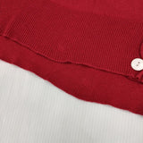 veritecoeur 2way カーディガン 羽織り 定価19800円 シルクカシミヤ混 カシミア ST-033 カーディガン レッド レディース ヴェリテクール【中古】6-0712M∞