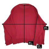 veritecoeur 2way カーディガン 羽織り 定価19800円 シルクカシミヤ混 カシミア ST-033 カーディガン レッド レディース ヴェリテクール【中古】6-0712M∞