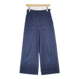 Bilitis dix-sept ans バックウエストゴム仕様 デニムサスペンダーワイドパンツ 定価34560円 2912-365B パンツ ブルー レディース ビリティス ディ セッタン【中古】6-0719G∞