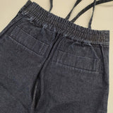Bilitis dix-sept ans バックウエストゴム仕様 デニムサスペンダーワイドパンツ 定価34560円 2912-365B パンツ ブルー レディース ビリティス ディ セッタン【中古】6-0719G∞