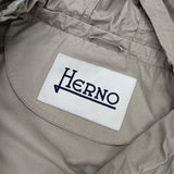 Herno ルーマニア製 コットン フード付き コート ベージュ レディース ヘルノ【中古】6-0712M∞