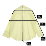 lusteek ラスティーク コットンナイロン ストレッチ 長袖シャツ ライトイエロー レディース【中古】6-0718M∞