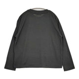 MARGARET HOWELL SUPERFINE WOOL JERSEY TOP 578-5269202 サイズ2 ウール 長袖Ｔシャツ カットソー ロンＴ 25AW チャコールグレー レディース マーガレットハウエル【中古】6-0916T♪