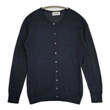 JOHN SMEDLEY シーアイランドコットン ニット イギリス製 英国製 カーディガン ネイビー レディース ジョンスメドレー【中古】6-0712M∞