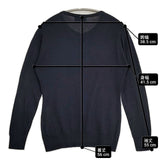 JOHN SMEDLEY シーアイランドコットン ニット イギリス製 英国製 カーディガン ネイビー レディース ジョンスメドレー【中古】6-0712M∞
