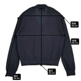 MARGARET HOWELL SEMI WORSTED WOOL KNIT 578-3263007 定価37400円 ウール ボウタイ セーター ニット 23AW ネイビー レディース マーガレットハウエル【中古】6-0916T♪