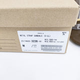 Le Talon メタルストラップサンダル 定価12650円 Mサイズ サンダル 25SS ブラウン レディース ルタロン【中古】6-0418S♪