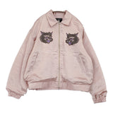 MILKBOY 未使用品 CAT スカジャン 定価54120円 20261103 スカジャン 26SS ピンク ユニセックス ミルクボーイ【中古】6-0407M♪