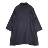 mon sakata コットン フロントホック コート ブラック ネイビー レディース モンサカタ【中古】6-0712M∞