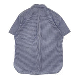 YAECA コンフォートシャツ リラックス 定価20900円 62142 チェック 半袖シャツ ブルー BLUE-CH レディース ヤエカ【中古】6-0615S∞