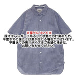 YAECA コンフォートシャツ リラックス 定価20900円 62142 チェック 半袖シャツ ブルー BLUE-CH レディース ヤエカ【中古】6-0615S∞