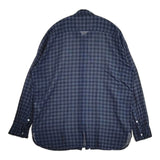 ARMEN インド製 コットン ボイルギンガムチェック 長袖シャツ 23SS ネイビー ブラック レディース アーメン【中古】6-0712M∞