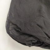 nicholson and nicholson コットンオーガンジー 半袖プルオーバーブラウス シアー素材 定価18700円 サイズ38 ブラウス シャツ ブラック レディース ニコルソンアンドニコルソン【中古】6-0525S◎