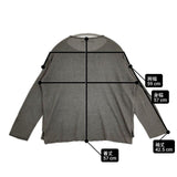 evam eva シルクリネン ボートネック プルオーバー 定価29700円 E241K051 セーター ニット グレー レディース エヴァムエヴァ【中古】6-0713M∞