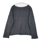 evam eva silk wool moss stitch PO 定価24000円 E193K018 シルクウール セーター ニット ブルーグレー系 レディース エヴァムエヴァ【中古】6-0923T∞