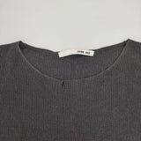 evam eva E201K028 コットンペーパー チュニック チャコールグレー レディース エヴァムエヴァ【中古】6-0517M∞