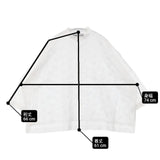 STAMP AND DIARY 刺繍 バンドカラー SD84ES424 七分袖 ワイド ブラウス シャツ ホワイト レディース スタンプ アンド ダイアリー【中古】6-0615S∞
