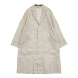 UpcycleLino WIFE&HUSBAND atelier coat アトリエコート 定価35200円 サイズ1 リネンコットン コート ベージュ レディース アップサイクルリノ【中古】6-0418M♪