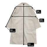 UpcycleLino WIFE&HUSBAND atelier coat アトリエコート 定価35200円 サイズ1 リネンコットン コート ベージュ レディース アップサイクルリノ【中古】6-0418M♪