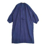 OUTIL ROBE OSSES レーヨンラミー 染め ワンピース ネイビー レディース ウティ【中古】6-0713M∞