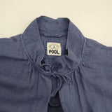 IDEE POOL リネン ローブ コート ブルー レディース イデープール【中古】6-0517M∞