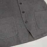 veritecoeur WOOLベスト 定価30800円 ST-195 ノースリーブ ウール ジレ サイズF 日本製 ベスト グレー レディース ヴェリテクール【中古】6-0923T∞