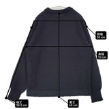 homspun 232-7906 シェットランドプルオーバー ウール サイズF セーター ニット 濃紺 ネイビー レディース ホームスパン【中古】6-1005T∞