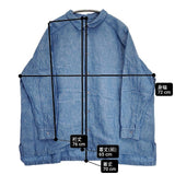 Ordinary fits シャンブレー インディゴ サイズ0 ブラウス シャツ ブルー レディース オーディナリーフィッツ【中古】6-0713M∞