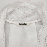 tumugu コットンカットワーク刺繍ブラウス 定価23980円 TB24233 インド製 ブラウス シャツ ホワイト レディース ツムグ【中古】6-0520M∞