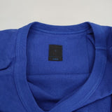 maillot リネンコットン バックタック linen rich back tuck half sleeve shirt-OP MAS-24112 製品染め 半袖 ワンピース ブルー レディース マイヨ【中古】6-0608S∞