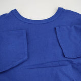 maillot リネンコットン バックタック linen rich back tuck half sleeve shirt-OP MAS-24112 製品染め 半袖 ワンピース ブルー レディース マイヨ【中古】6-0608S∞