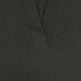SI-HIRAI ウールリングヤーン圧縮ジャージーVネックジレ 定価26400円 ノースリーブニット CHAW24-4606 ベスト ブラック レディース スーヒライ【中古】6-0923T∞