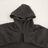 three dots 新品 Wooly jersey hooded top ウール ジャージー サイズS 定価27500円 WJ2002Y パーカー ブラック レディース スリードッツ【中古】6-0414T♪