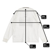 three dots 小林昭 グラフィックTシャツ AKIRA KOBAYASHI サイズS 長袖Ｔシャツ カットソー ロンＴ ホワイト レディース スリードッツ【中古】6-0713M∞