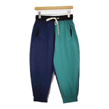 gym master Comfy ナイロンクロップドパンツ G221610 パンツ ネイビー グリーン レディース ジムマスター【中古】6-0713G∞