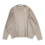 mina perhonen ali za8613 定価28600円 コットン サイズ38 長袖Ｔシャツ カットソー ロンＴ ベージュ レディース ミナペルホネン【中古】6-0521M∞